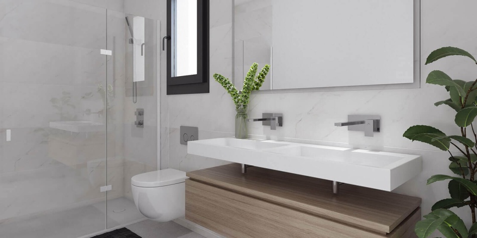 Affordable new build apartments in Benhavis. Bathroom
