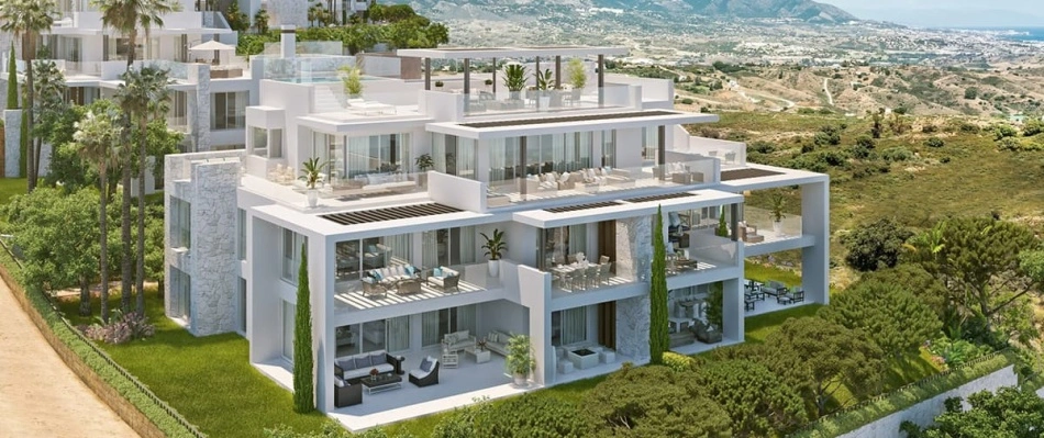Vista de uno de los edificios de Ocean View Marbella
