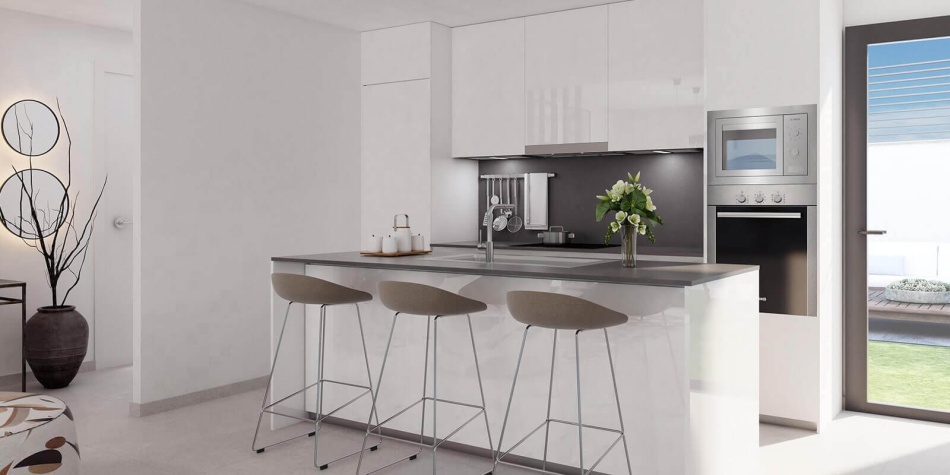 Affordable new build apartments in Benhavis. Kitchen