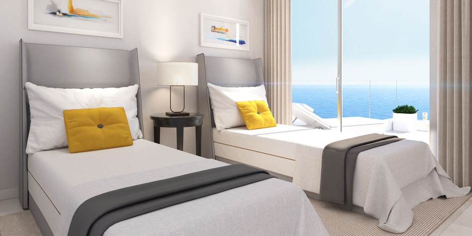 State of the art new build apartments in Mijas Costa. Bedroom