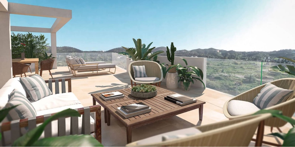 New urbanite built apartments in the heart of Fuengirola. Terrace
