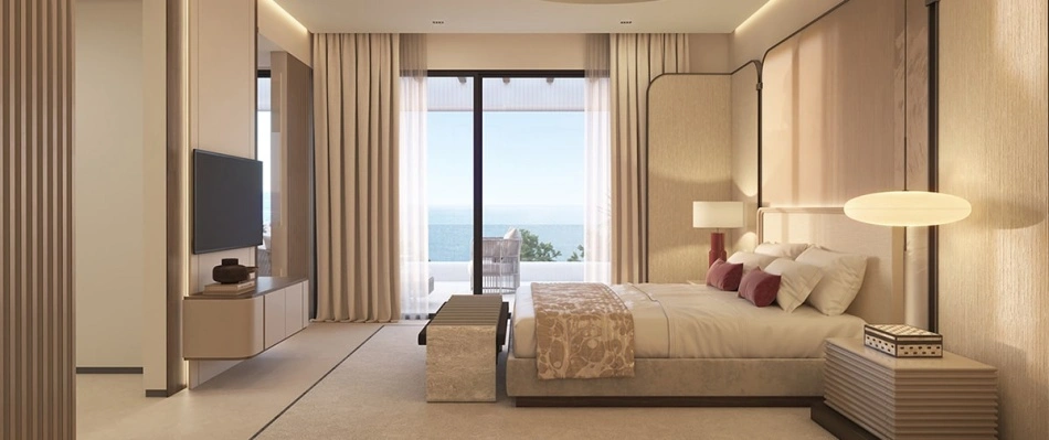 Amplias habitaciones con vistas al mar