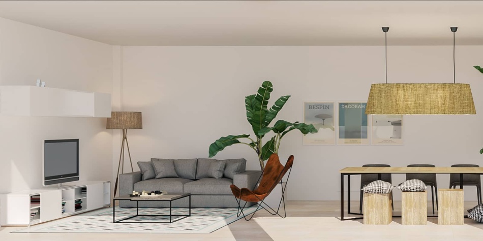 Fantastic new residential development in Benalmádena. Spacious living room